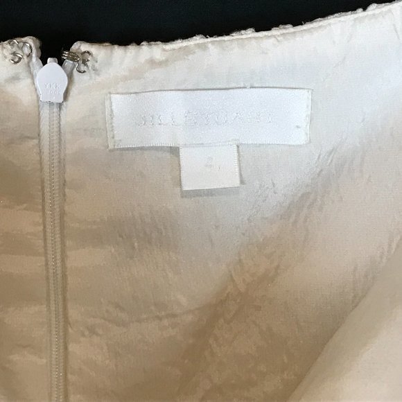 Womens Size 4 Jill Stuart White Eyelet Off the Shoulder Mini Dress - Picture 4 of 4